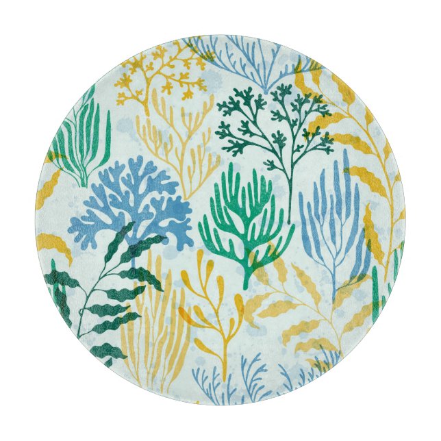 Coral Reef, Algae Seamless Mönster. (Framsidan)