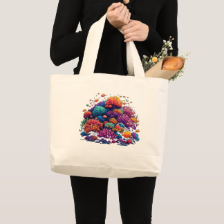 Coral Reef  Design - Jumbo Tote Tygkasse