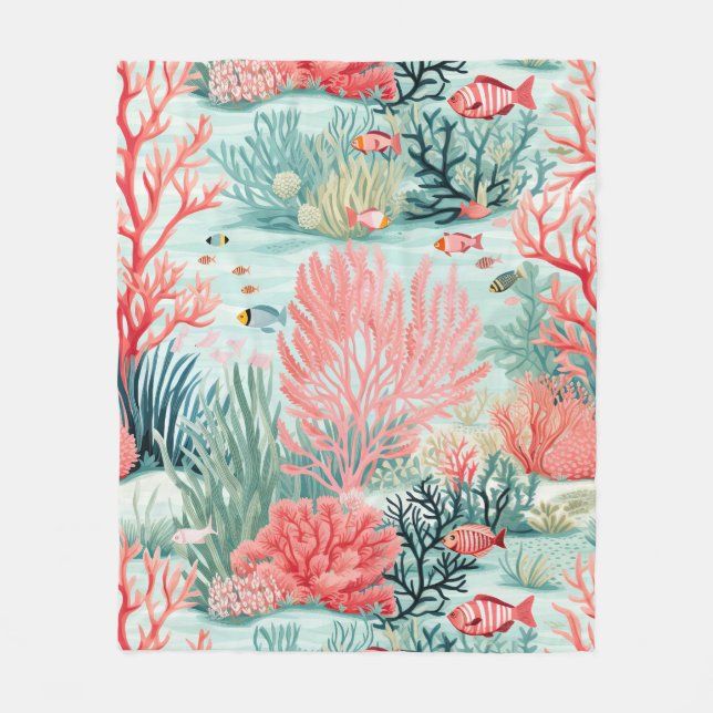 Coral Reef Fleece Blanket (Framsidan)