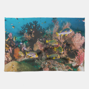 Coral Reef-handduk Kökshandduk