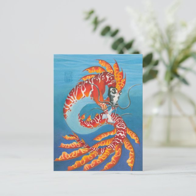 Coral Reef Kelpi Vykort (Stående Fram)