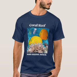 Coral Reef Marine Life Blue T-Shirt