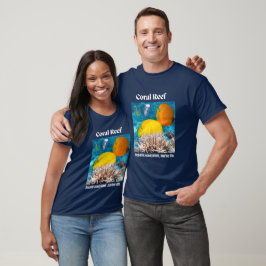 Coral Reef Marine Life Blue T-Shirt
