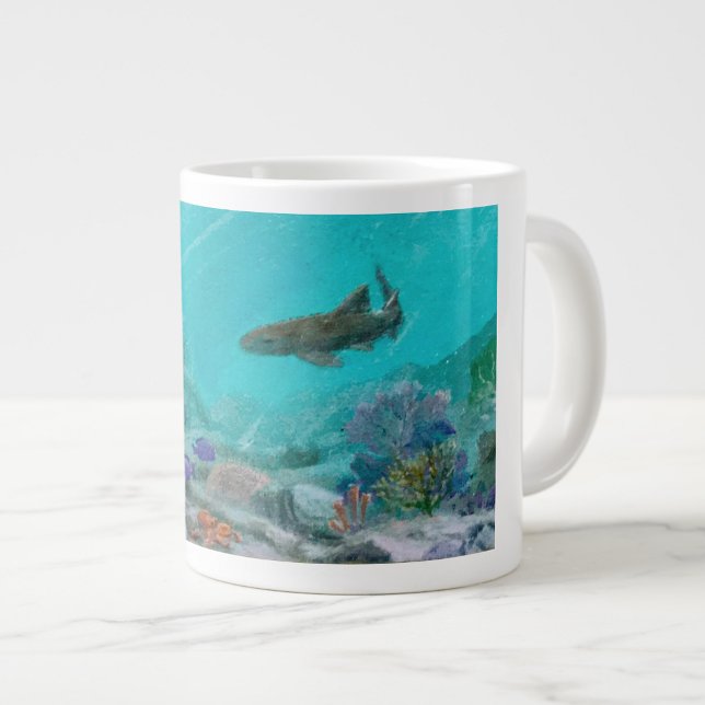 Coral Reef Nurse Shark & Octopus Jumbo Mugg (Skapare uppladdad)