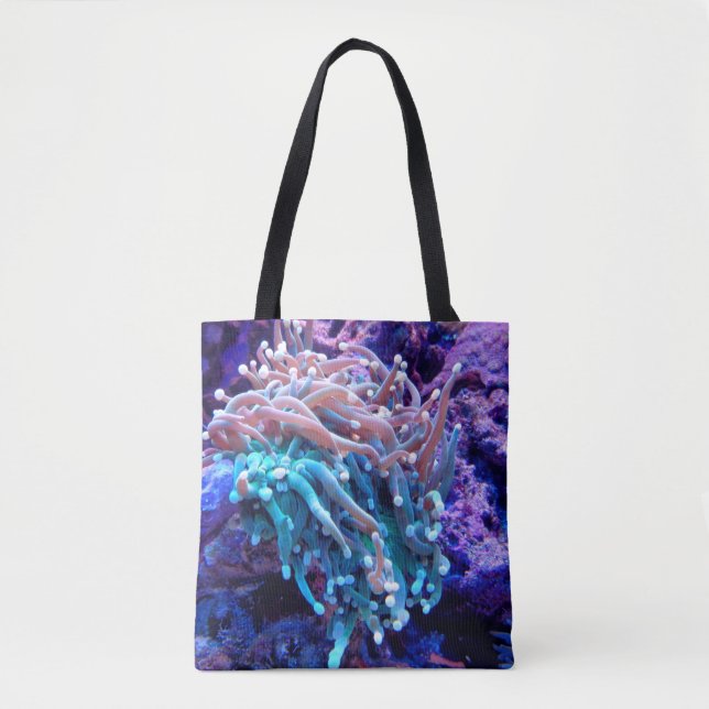 Coral reef sea anenome tote tygkasse (Framsida)