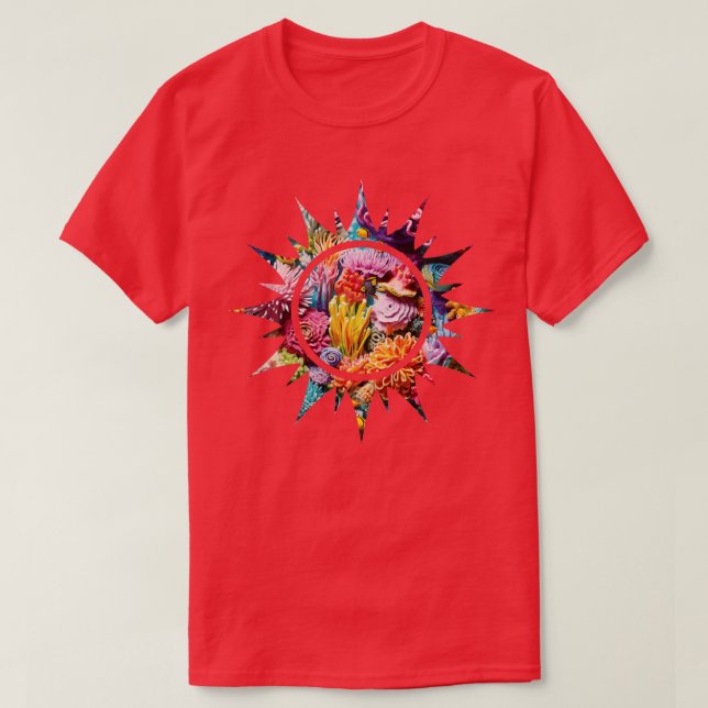 Coral Reef Sol T Shirt (Design framsida)