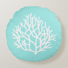 Coral Reef-stranden anpassningsbar färg Dekorativ Rund Kudde