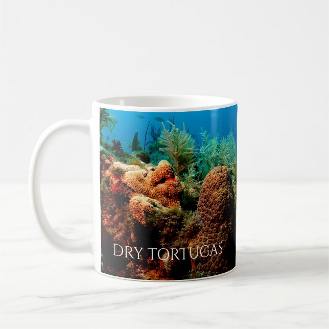 Coral Reef, Tortugas nationalpark, Florida Kaffemugg (Vänster)