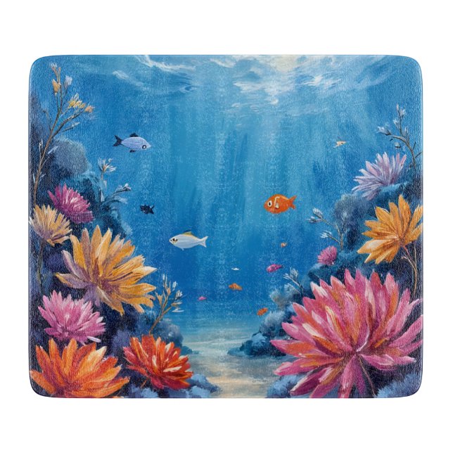 Coral Reef Under the Sea Ocean Painting (Framsidan)