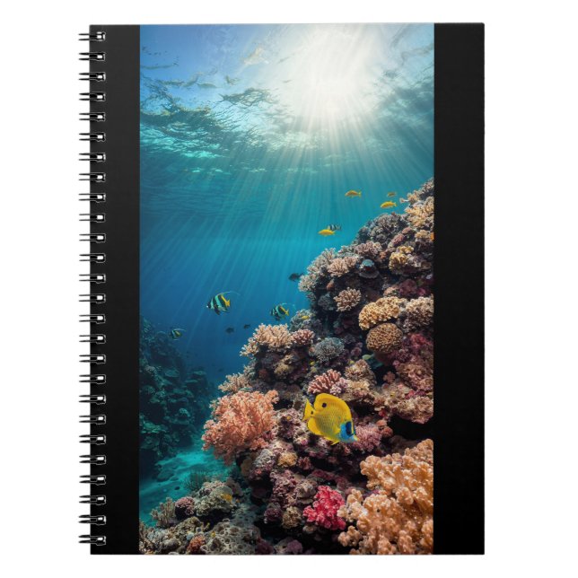 Coral Reef Underwater Anteckningsbok (Framsidan)