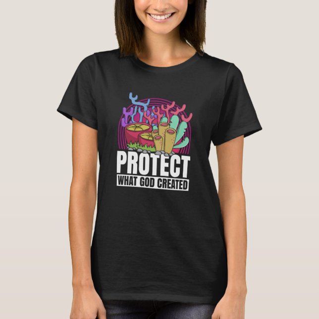 Coral Reefs Nature Snorkling Ocean Environment T Shirt (Framsida)