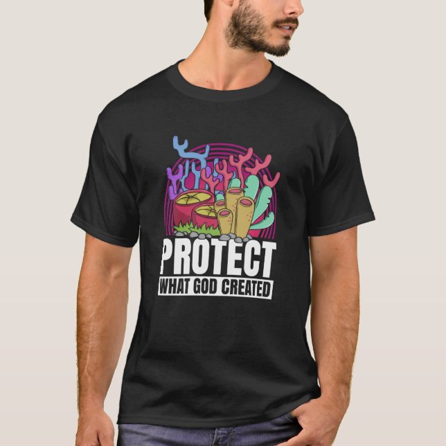 Coral Reefs Nature Snorkling Ocean Environment T Shirt (Framsida)