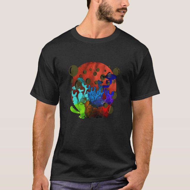 Coral Reefs Snorkling Environment Nature Ocean T Shirt (Framsida)