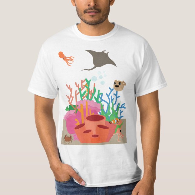 Coral Reefs T Shirt (Framsida)