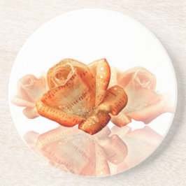 Coral Ro Blommar med Lakan Music Underlägg