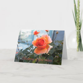 Coral Ro Card, tänker på dig idag. Kort