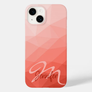 Coral ro geometric mabrons mönster Monogram