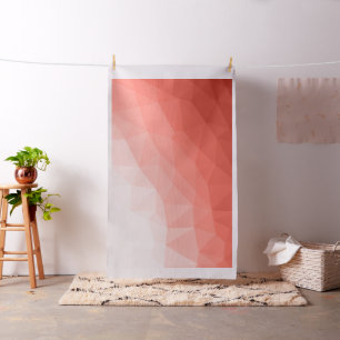 Coral ro, geometrisk maskstorlek mönster tyg