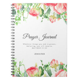 Coral Ro Personlig Prayer Journal Anteckningsbok
