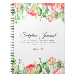 Coral Ro Personlig Scripture Journal Anteckningsbok