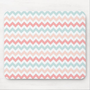 Coral, Rosa, Blue Chevron Musmatta