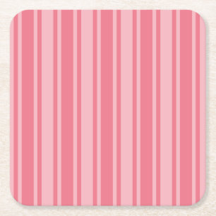 Coral rosa candy rand underlägg papper kvadrat