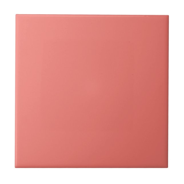 Coral Rosa Färg Tile Kakelplatta (Framsidan)