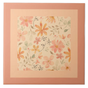 Coral rosa golden mix och match kakelplatta