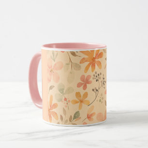 Coral rosa golden mix och match mugg