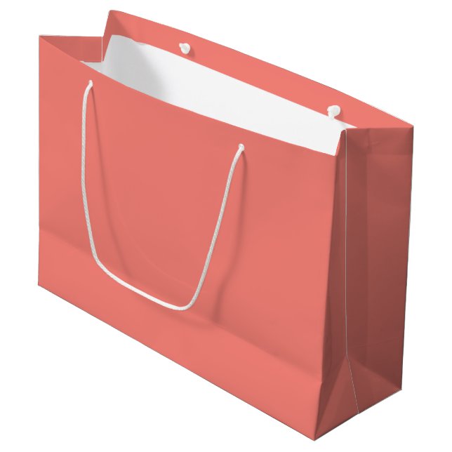 Coral Rosa Large Gift Bag (Framsidan Vinklad)