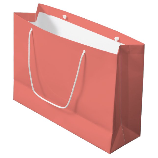 Coral - Rosa Large Gift Bag (Framsidan Vinklad)