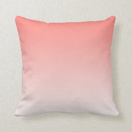 Coral Rosa Ombre Gradient Cushion Kudde