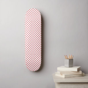 Coral Rosa Polka dots av Shirley Taylor Skateboard Bräda 20,5 Cm