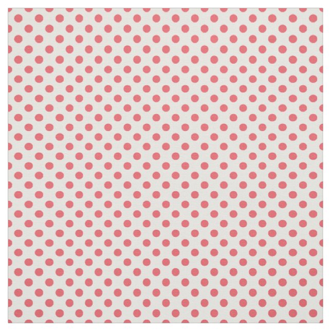 Coral Rosa Polka dots av Shirley Taylor Tyg (Provkarta)