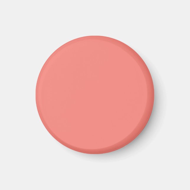 Coral Rosa Premium Fullt Färg Magnet (Framsidan)