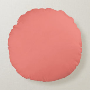 Coral Rosa Rund Kudde