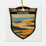 Coral Rosa Sand Dunes State Park Utah Vintage Julgransprydnad Keramik<br><div class="desc">Coral Rosa Sand Dunes State Park-design. Parken har unika sanddyner med rosa,  som är belägna bredvid röda sandstensklippor.</div>