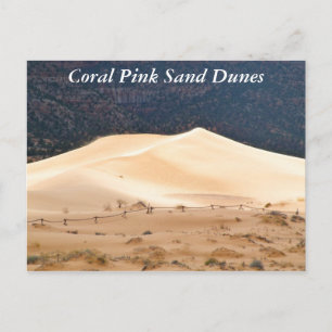 Coral Rosa Sand Dunes Vykort