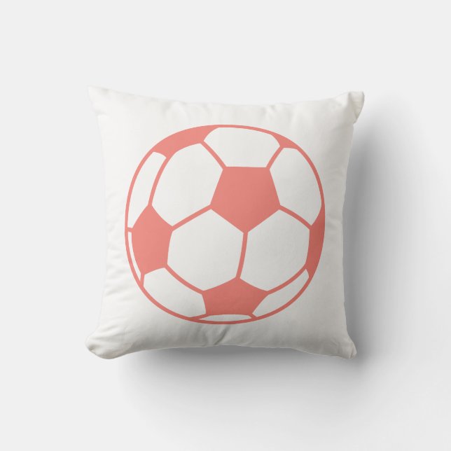 Coral Rosa Soccer ball Kudde (Framsida)