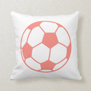 Coral Rosa Soccer ball Kudde