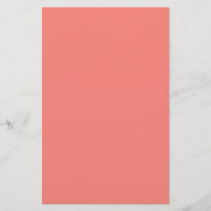 Coral Rosa Stationery Brevpapper