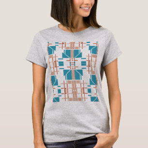 Coral Rust Turcos Southwest Art  Abstrakt T Shirt