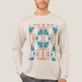 Coral Rust Turcos Southwest-inspirated Geometric T Shirt