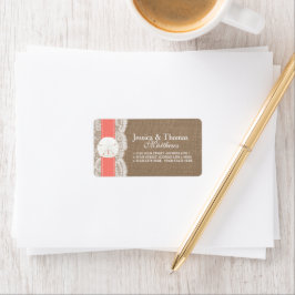 Coral Sand Dollar Beach Wedlingen Adressetikett