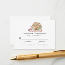 Coral & Seashell-strand Wedding