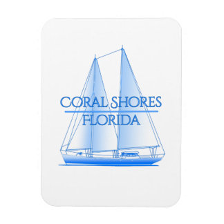 Coral Shoes Coastal Nautical Sailing Sailor Magnet