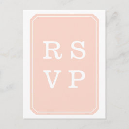 Coral Simal OSA Postcard Elegant bröllop Inbjudan Vykort