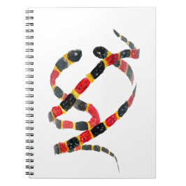 Coral Snakes Djurkonst Anteckningsbok