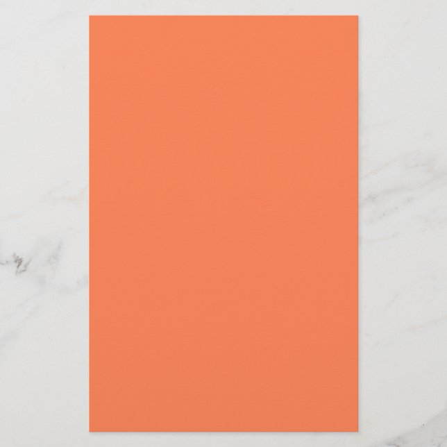 Coral Solid Färg Brevpapper (Framsida)