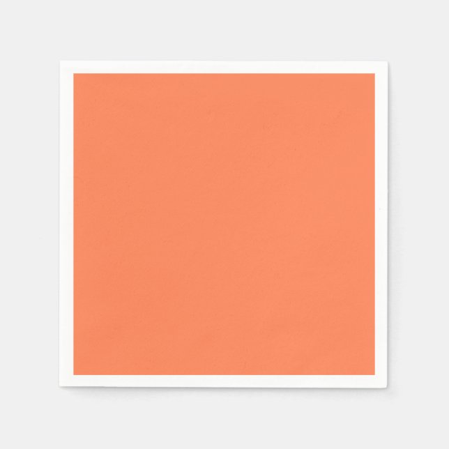 Coral Solid Färg Pappersservett (Framsidan)